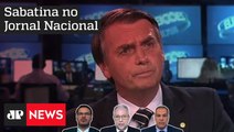 Jair Bolsonaro participa de entrevista na TV Globo
