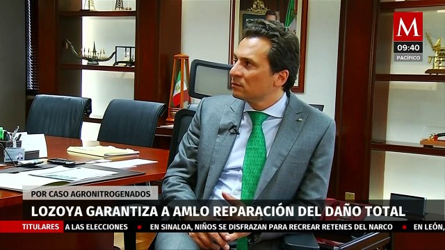 Emilio Lozoya garantiza a AMLO reparación total del daño por caso Agronitrogenados