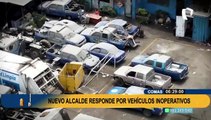 Patrulleros abandonados en Comas: alcalde se compromete a revertir situación en 100 días