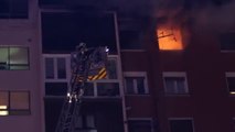Desalojadas 40 viviendas por un incendio en un barrio de Bilbao