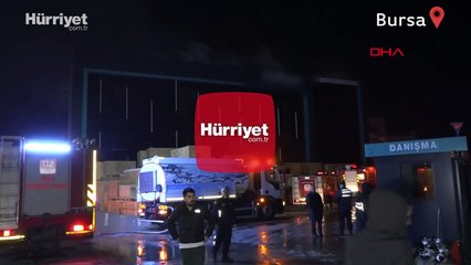 Bursa'da tekstil fabrikasında yangın