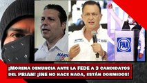 ¡Morena denuncia ante la FEDE a 3 candidatos del PRIAN! ¡INE no hace nada, están dormidos!
