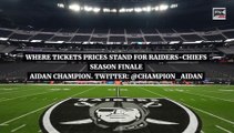 Where Tickets Prices Stand For Raiders Chiefs Season Finale