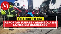Accidente en la carretera México-Querétaro deja un menor fallecido y 10 heridos