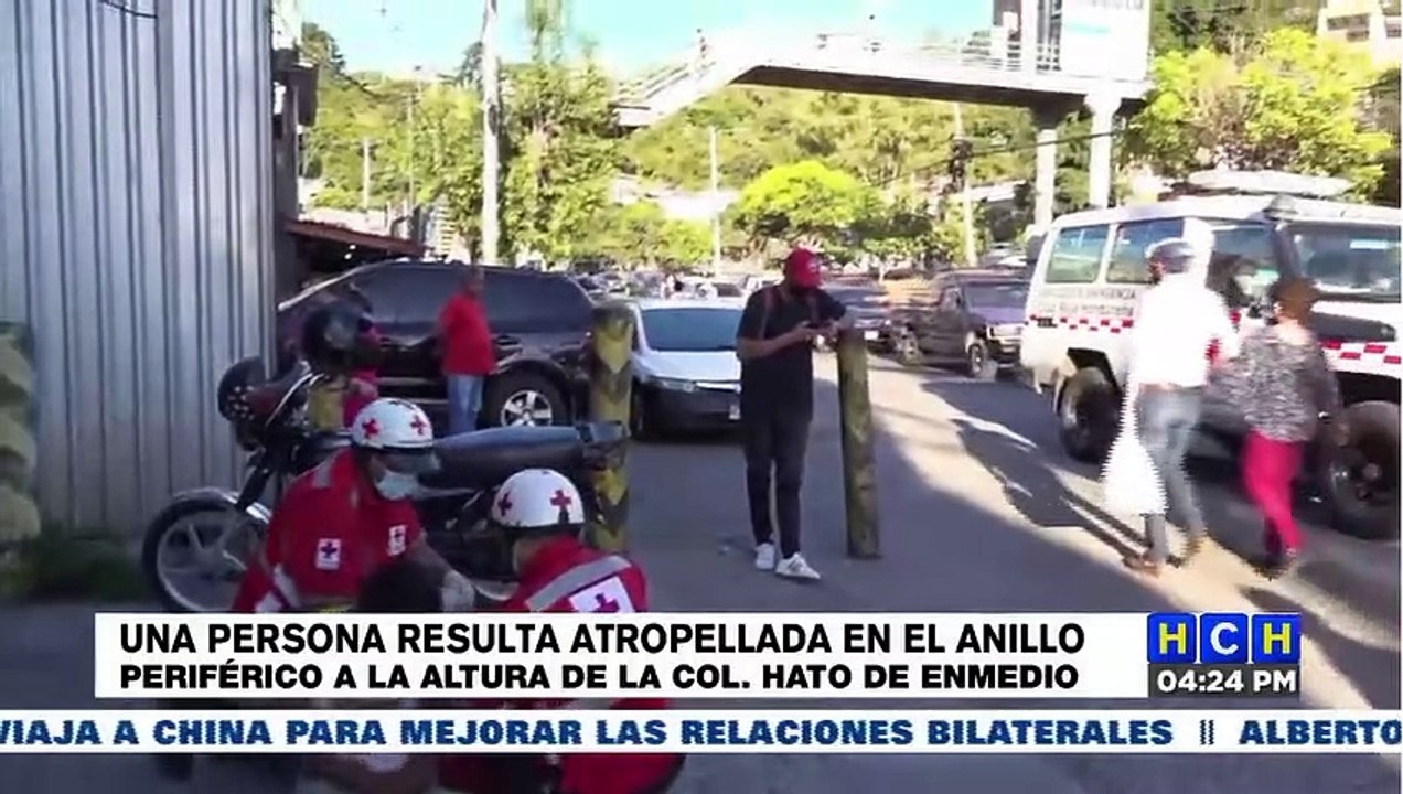 Hombre resulta herido tras caer de un "rapidito" en el Anillo Periférico de la capital