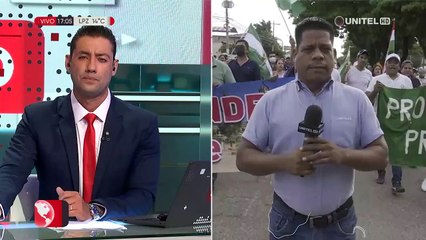 Marcha de los Valles Cruceños rechaza detención de Camacho y repudia actuar de la Policía