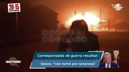 Bomba explota a escasos metros de un periodista francés en Ucrania