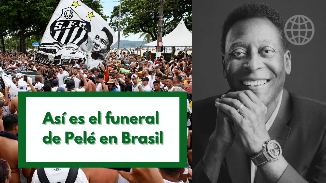 Así es el funeral de Pelé en Brasil