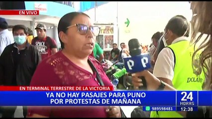 ¡Atención! Desde hoy no se venderán pasajes hacia Puno en terminal de La Victoria