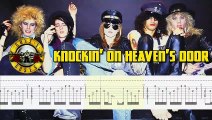 GUNS N' ROSES - KNOCKIN' ON HEAVEN'S DOOR Guitar Tab | Guitar Cover | Karaoke | Tutorial Guitar | Lesson | Instrumental | No Vocal
