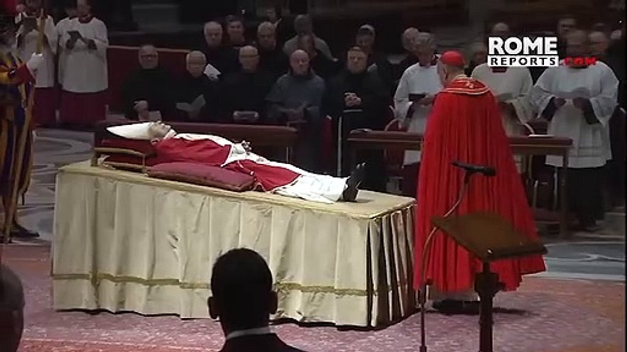 Pope emeritus Benedict XVI's body moved to St. Peter's Basilica