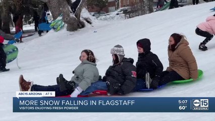 Flagstaff continues to see more snowy visitors