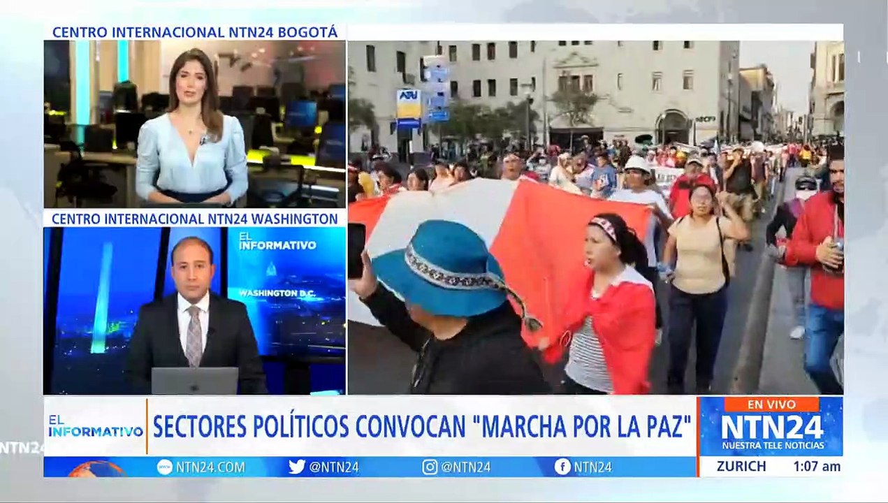 Peruanos marcharon para pedir un alto a la violencia tras la destitución de Pedro Castillo