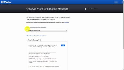 Manage your list with aweber ADVACNDE