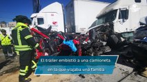 Carambola en la México-Querétaro deja un muerto y al menos 10 heridos
