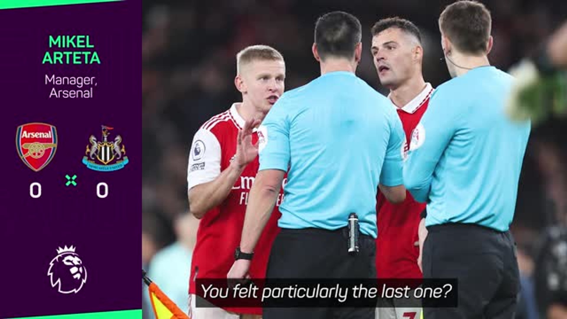 Two 'scandalous penalties' cost Arsenal two points - Arteta