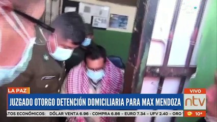 Juez beneficia a Max Mendoza con detención domiciliaria