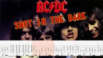 AC/DC - SHOT IN THE DARK Guitar Tab | Guitar Cover | Karaoke | Tutorial Guitar | Lesson | Instrumental | No Vocal