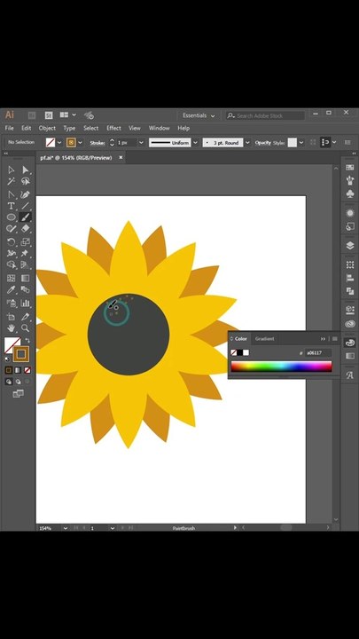 sunflower flower speed art