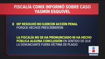 MP no ejerció acción penal sobre caso Yasmín Esquivel