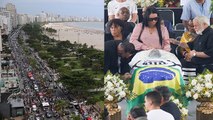 Brezilyalı efsane futbolcu Pele son yolculuğuna uğurlandı