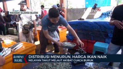 Cuaca Buruk Pasokan Ikan Nelayan Anjlok