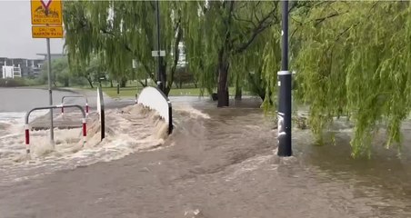 Flooding around Canberra