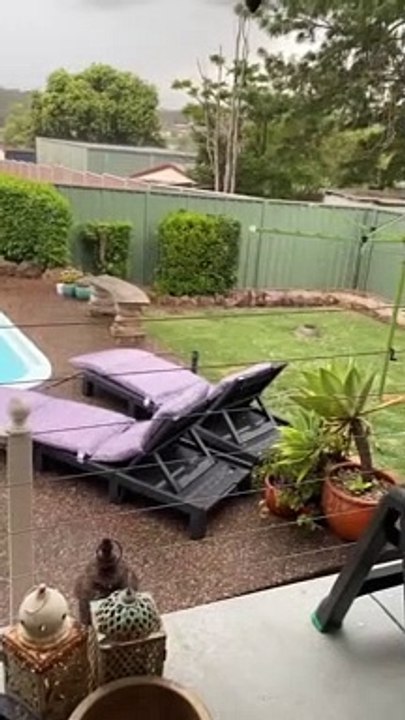 Hail storms fall at Rutherford amid flash storm | Newcastle Herald | January 4, 2023