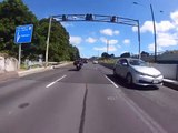 Une mauvaise disposition des routes provoque un quasi-accident