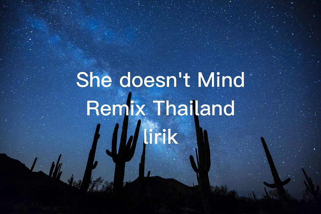 She doesn't mind lirik (remix thailand)
