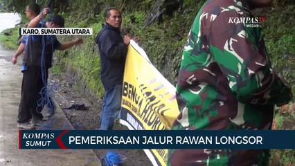 Pengendara Diimbau Berhati-hati Melewati Jalur Rawan Longsor di Karo