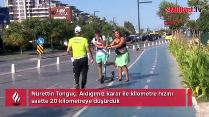 Antalya'da skuter için hız ve yol sınırı