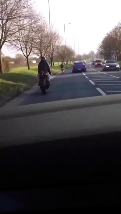Funny biker