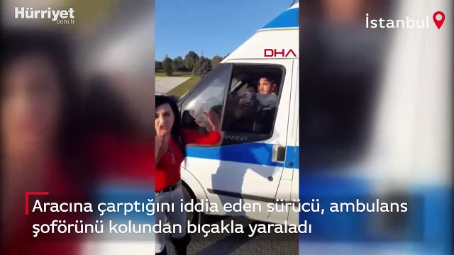 Başakşehir'de ambulans şoförünü bıçakladı; kendisini görüntüleyene saldırdı