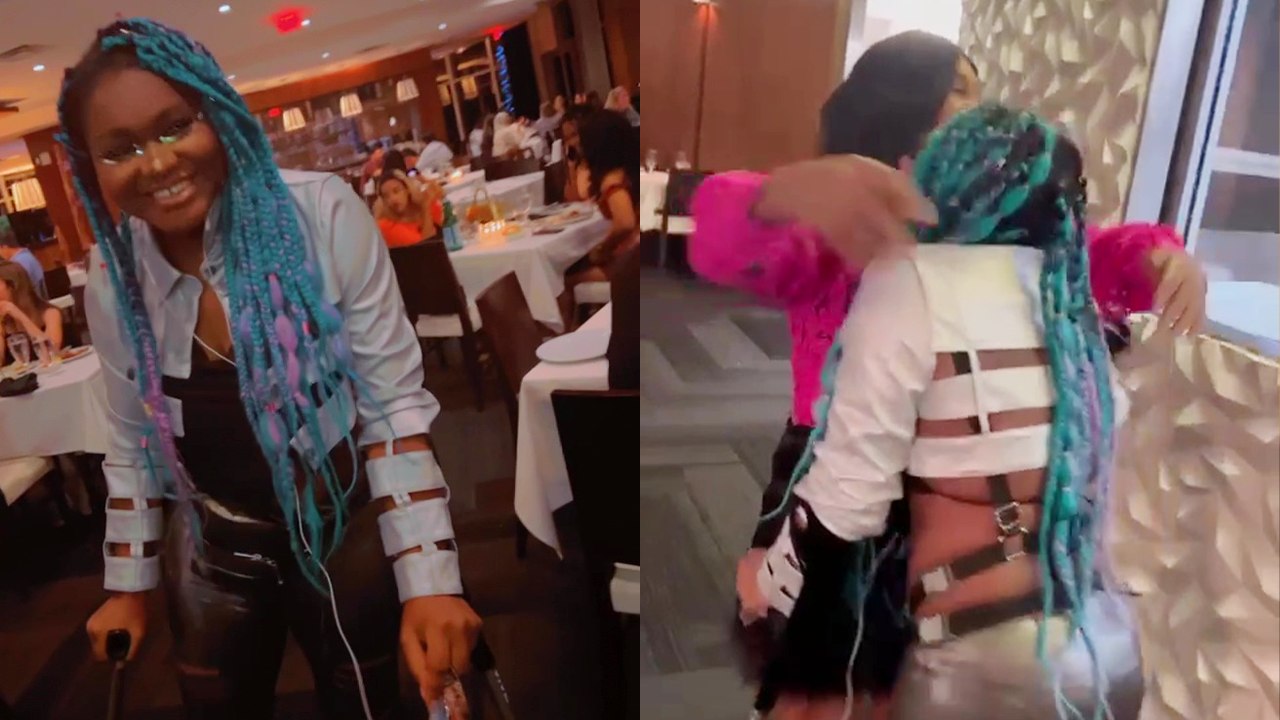 Physically challenged but incredibly determined woman travels to Virginia to surprise her sister on her birthday