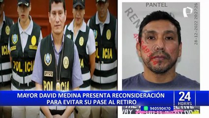 David Medina: Defensa del Mayor PNP presenta recurso de reconsideración a su pase a retiro