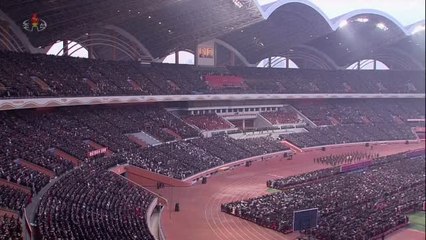 Masivo desfile en Corea del Norte sin la presencia de Kim Jong Un