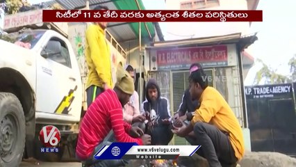 Hyderabad Climate Change Reduces Traffic _ Moderate Rains In The City _ V6 News