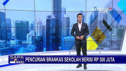 Maling Brankas di Sekolah Terekam CCTV, Uang Rp 300 Juta Raib Dibawa Kabur!