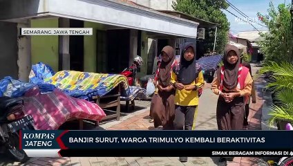 Banjir Surut, Warga Trimulyo Kembali Beraktivitas