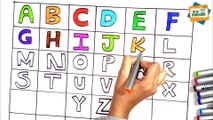 A to z drawing Letters  for Children -Teaching Writing ABC for Preschool