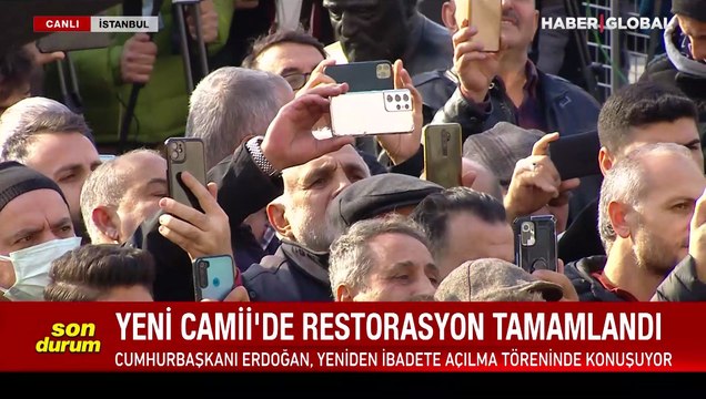 Temeli 1597'de atılmıştı! Cumhurbaşkanı Erdoğan: Yeni Camii öyle kenara koyulacak bir cami değil