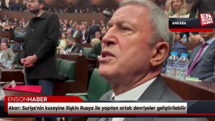 Bakan Akar: Suriye'nin kuzeyine ilişkin Rusya ile yapılan ortak devriyeler geliştirilebilir