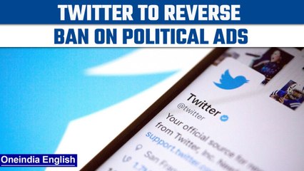 Twitter to reverse its 2019 ban on political ads which was imposed by Jack Dorsey Oneindia News*News