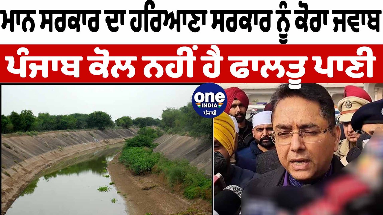 SYL ਦੇ ਮੁੱਦੇ 'ਤੇ  ਬੋਲੇ ਕੈਬਨਿਟ ਮੰਤਰੀ ਅਮਨ ਅਰੋੜਾ | Aman Arora On SYL | OneIndia Punjabi