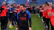 Así fue el homenaje del PSG a Messi en su regreso a los entrenamientos