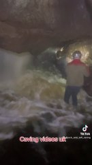Cave explorers share their scary escape from a flooding tunnel