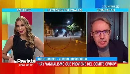 El vocero Jorge Richter se refiere a la detención de Camacho y la represión policial