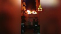 Incendio a Portici, sgomberato palazzo