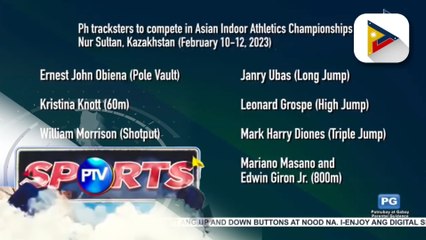 17-man PH tracksters, lalaban sa Asian Indoor Athletics Championships
